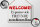 Blechschild Spruch 30x20cm Welcome viele Freunde Haus