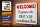 Blechschild Spruch 30x20cm Welcome viele Freunde Haus