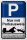 Blechschild Parken 20x30cm Parkplatzschild mit Parkausweis