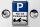 Blechschild Parken 20x30cm Parkplatzschild mit Parkausweis