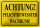 Blechschild Hinweis 30x20cm Achtung Wachhund pflichtbewusst