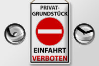Blechschild Halteverbot 20x30cm Privat Einfahrt verboten