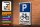 Blechschild Parken 20x30cm Parkplatz Radfahrer