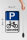 Blechschild Parken 20x30cm Parkplatz Radfahrer