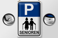 Blechschild Parken 20x30cm Parkplatz Senioren