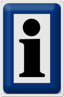 Blechschild Hinweis 20x30cm Information Touristinformation
