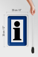 Blechschild Hinweis 20x30cm Information Touristinformation