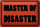 Blechschild Spruch 30x20cm Master of Disaster Schild