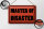 Blechschild Spruch 30x20cm Master of Disaster Schild