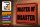 Blechschild Spruch 30x20cm Master of Disaster Schild