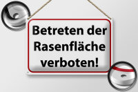 Blechschild Hinweis 30x20cm Betreten Rasenfläche verboten