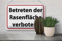 Blechschild Hinweis 30x20cm Betreten Rasenfläche verboten