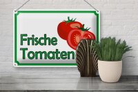 Blechschild Hinweis 30x20cm frische Tomaten Hofladen