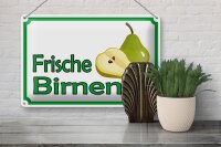 Blechschild Hinweis 30x20cm frische Birnen Hofladen
