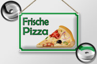 Blechschild Hinweis 30x20cm frische Pizza Verkauf