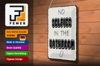Blechschild Hinweis 20x30cm No Selfies in the Bathroom