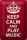 Blechschild Spruch 20x30cm Keep Calm and play Music Krone
