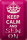 Blechschild Spruch 20x30cm Keep Calm and sew on