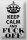 Blechschild Spruch 20x30cm Keep Calm and fuck off