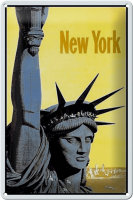 Blechschild Retro 20x30cm New York Statue of Liberty