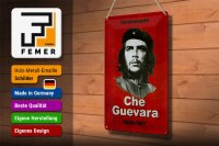 Blechschild Retro 20x30cm Comandant Che Guevara 1928-1967