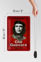 Blechschild Retro 20x30cm Comandant Che Guevara 1928-1967