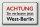 Blechschild Hinweis 30x20cm Achtung Sie verlassen Berlin