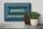 Blechschild Spruch 30x20cm bei uns Hand in Hand gearbeitet blau