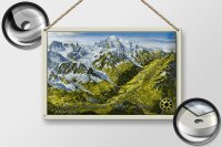 Blechschild France 30x20cm Vallee de Chamonix Mont Blanc