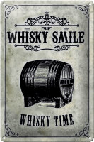 Blechschild Alkohol 20x30cm Whisky Smile Whisky Time