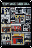 Blechschild Alkohol 20x30cm West Cork irish pubs