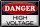 Blechschild Hinweis 30x20cm Danger high voltage
