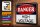 Blechschild Hinweis 30x20cm Danger high voltage