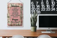 Blechschild Spruch 20x30cm Mama ich habe Hunger ist kalt