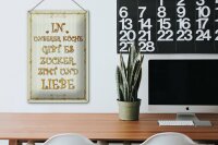 Blechschild Spruch 20x30cm in unserer Küche gibt es Zucker
