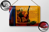 Blechschild Spruch 30x20cm Cuba Libre Rezept Rum Havanna