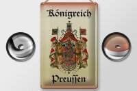 Blechschild Spruch 20x30cm Königreich Preussen