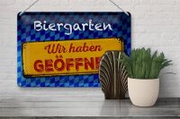 Blechschild Bayern 30x20cm Biergarten wir haben geöffnet