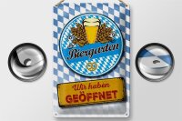 Blechschild Bayern 20x30cm Biergarten wir haben...