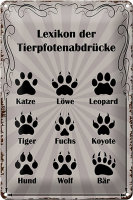 Blechschild Spruch 20x30cm Lexikon...