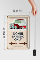 Blechschild Spruch 20x30cm Kombi Parking only Auto