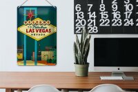 Blechschild Spruch 20x30cm welcome to fabulous las vegas