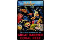 Blechschild Spruch 20x30cm creat barrier coral reef