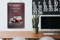 Blechschild Spruch 20x30cm Kombi parking only Auto Wanddeko