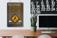 Blechschild Spruch 20x30cm Parken Rolli parking only