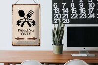 Blechschild Spruch 20x30cm Chefkoch parking only