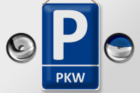 Blechschild Parken 20x30cm PKW Parkplatz Wanddeko