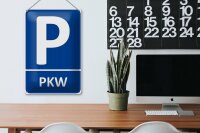 Blechschild Parken 20x30cm PKW Parkplatz Wanddeko