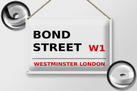 Blechschild London 30x20cm Bond Street W1