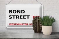 Blechschild London 30x20cm Bond Street W1